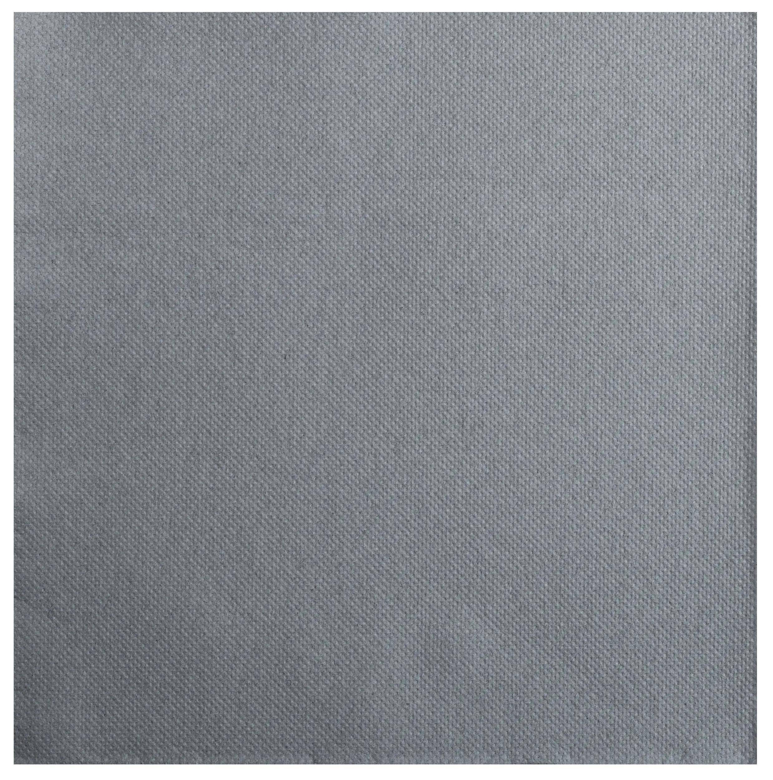 Ein strukturiertes graues Gewebe mit einem subtilen, gleichmäßigen Webmuster.