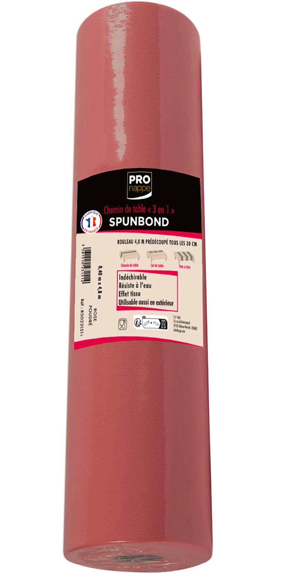 Roter Tischläufer mit der Bezeichnung 