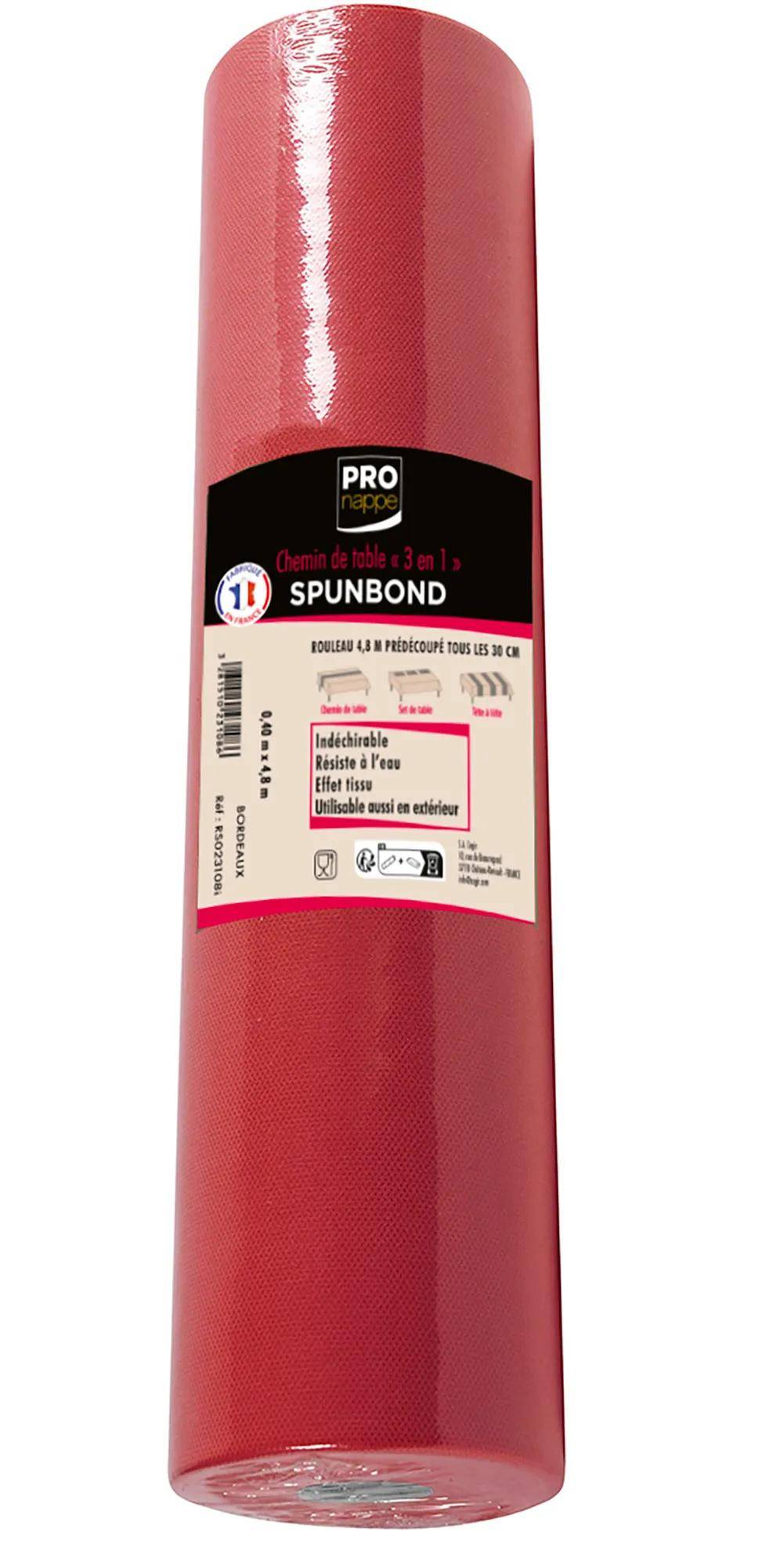 Pronappe 12x 3 in1 auf Rolle, Spunbond, 48x0,40m Bordeauxrot RS023108I