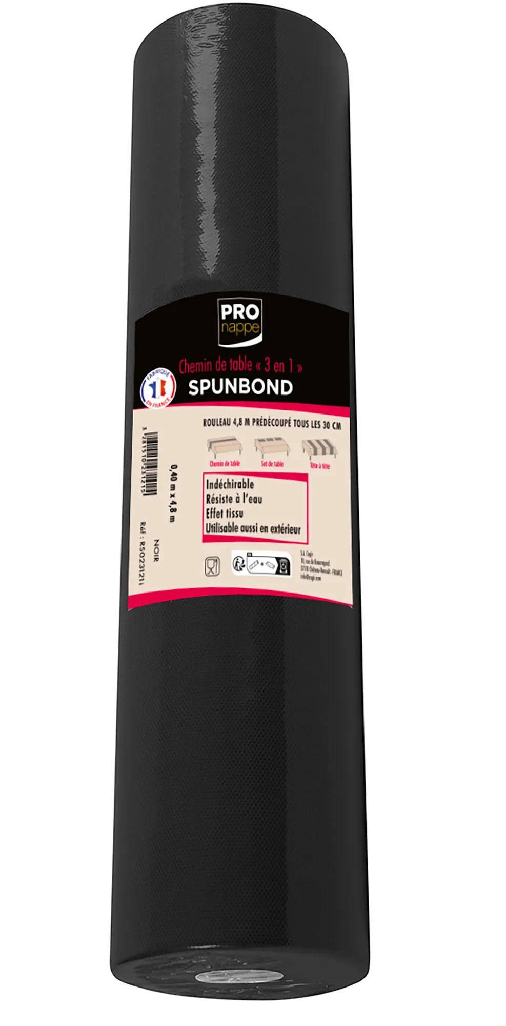 Pronappe 12x 3 in1 auf Rolle, Spunbond, 48x0,40m Schwarz RS023121I
