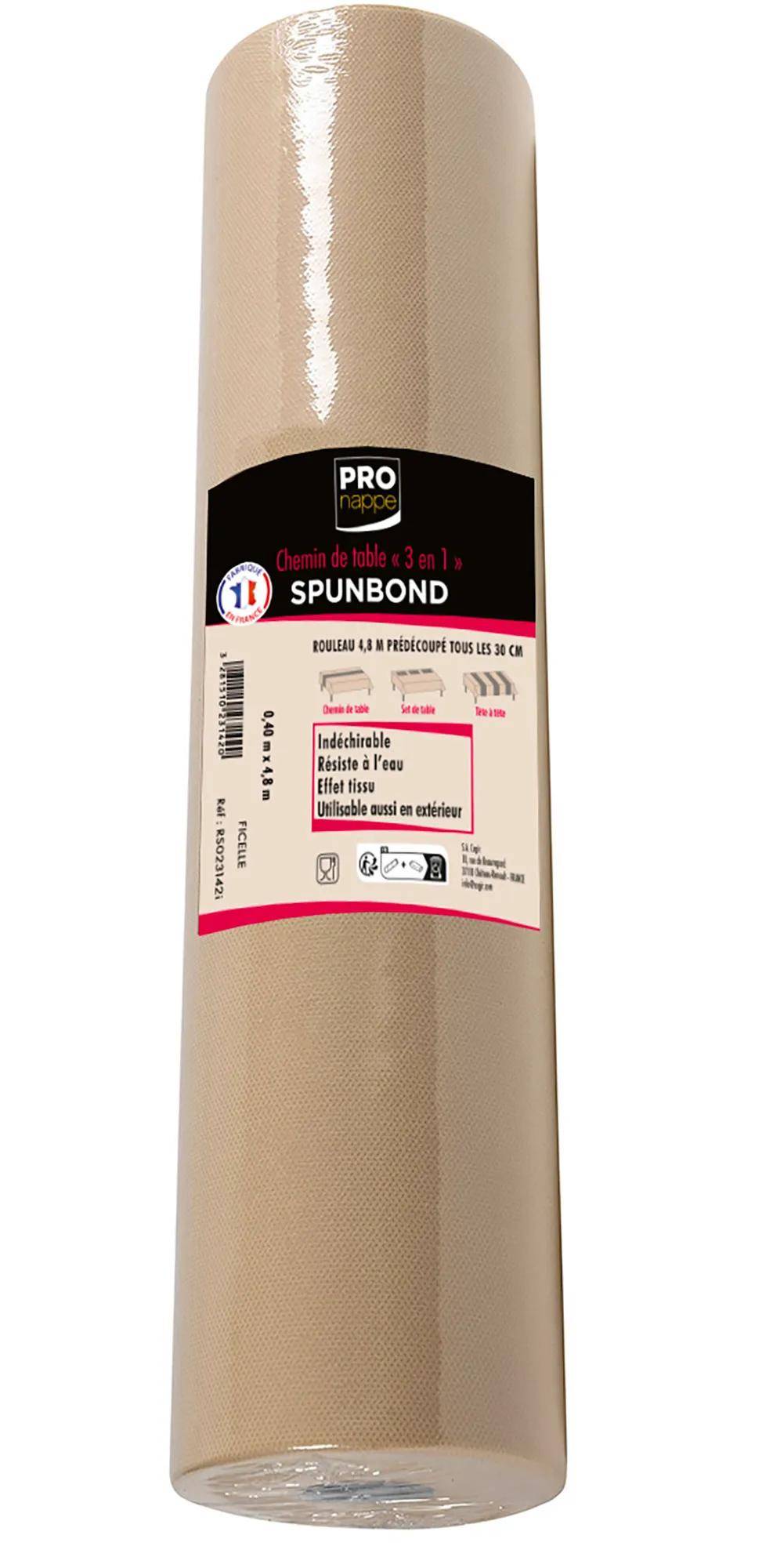 Pronappe 12x 3 in1 auf Rolle, Spunbond, 48x0,40m Schnurbraun RS023142I