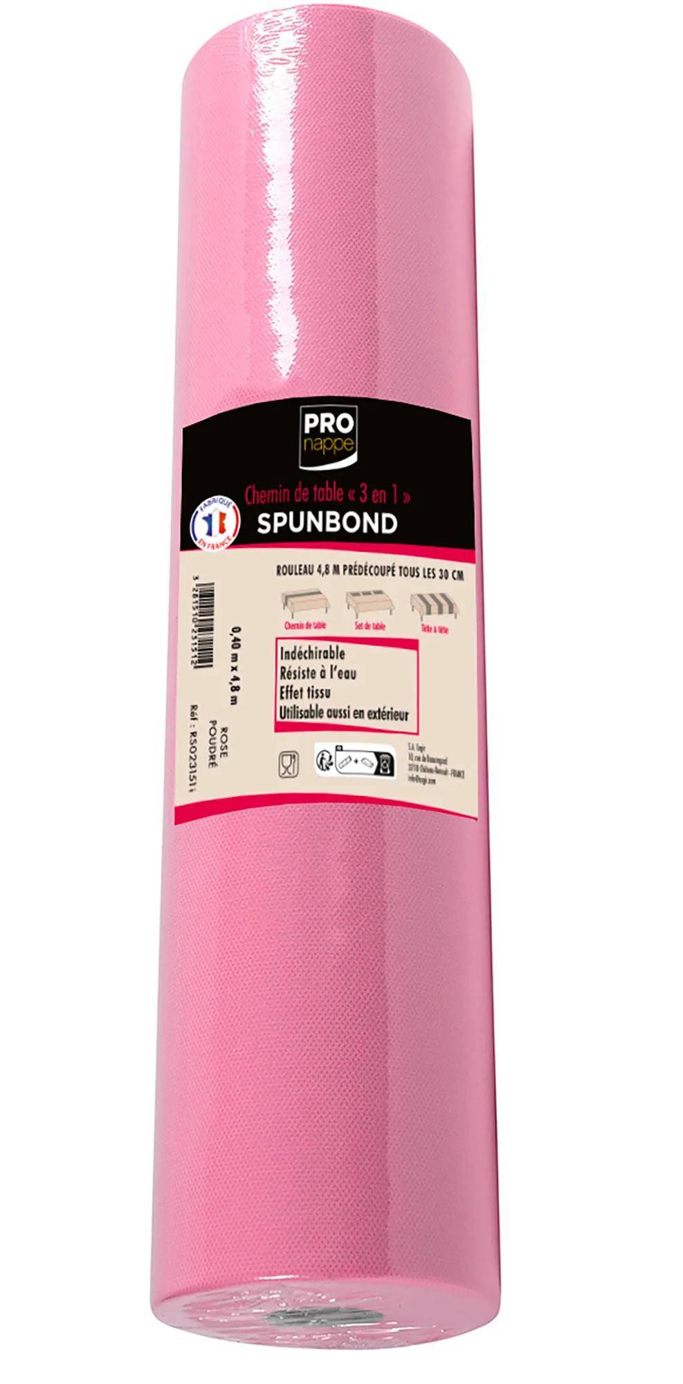 Pronappe 12x 3 in1 auf Rolle, Spunbond, 48x0,40m Puderrosa RS023151I