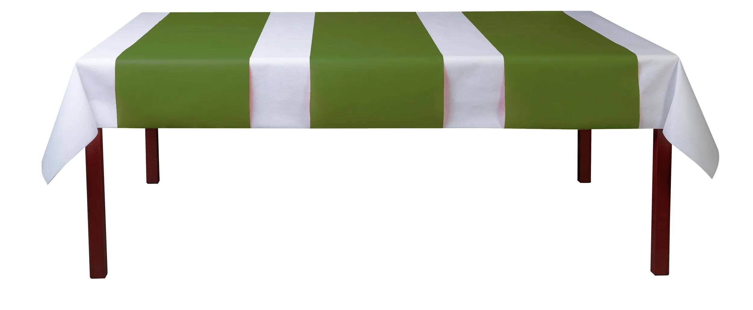 Eine grüne Oberfläche mit zwei parallelen weißen Streifen, die vertikal verlaufen.