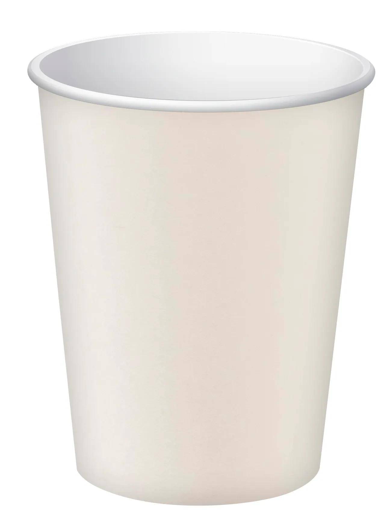 Pronappe 25x 50 Pappbecher, 20 cl, Ø 7 cm, 100% plastikfrei - Weiß 89110I