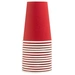 Pronappe 20x 15 Pappbecher, 20 cl, Ø 7 cm, plastikfrei - Rot 89115I Pronappe 20x 15 Pappbecher, 20 cl, Ø 7 cm, plastikfrei - Rot 89115I