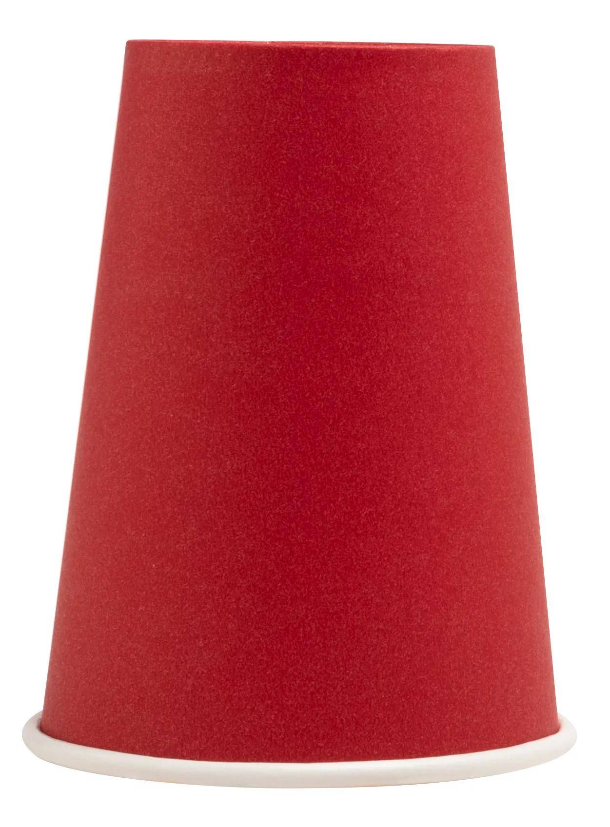 Pronappe 20x 15 Pappbecher, 20 cl, Ø 7 cm, plastikfrei - Rot 89115I