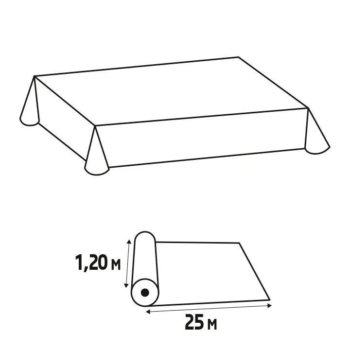 Pronappe 4x Tischdecke auf Rolle, Spunbond, 1,20x25m Altrosa R782503I