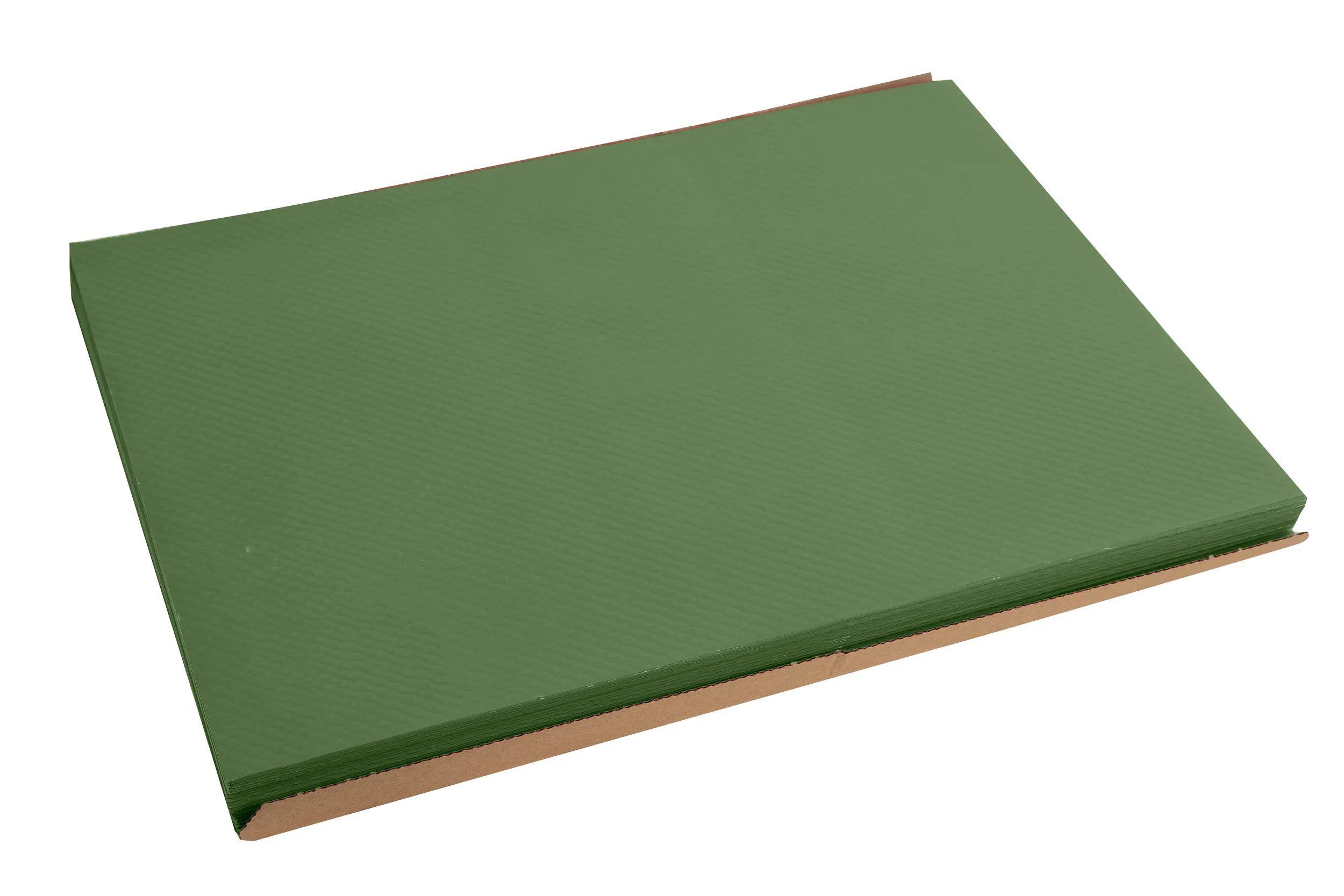 Pronappe 4x 500 Tischsets, Papier Tiss Lack, einfarbig 30x40cm Olivgrün 304057I