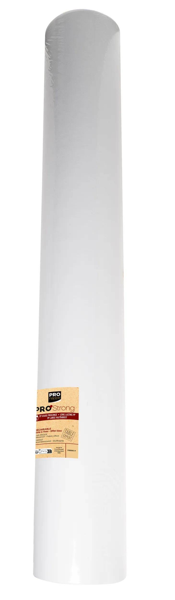 „Ein einfacher zylindrischer Behälter mit schmalem, offenem Deckel aus weißem Material.