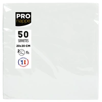 Pronappe 16x Pack 50 Cocktail-Servietten Tissue, 2-lagig 20x20cm Weiß SV622001I Pronappe 16x Pack 50 Cocktail-Servietten Tissue, 2-lagig 20x20cm Weiß SV622001I