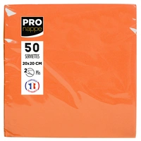 Pronappe 16x Pack 50 Cocktail-Servietten 2-lagig 20x20cm Orange SV622012I Pronappe 16x Pack 50 Cocktail-Servietten 2-lagig 20x20cm Orange SV622012I