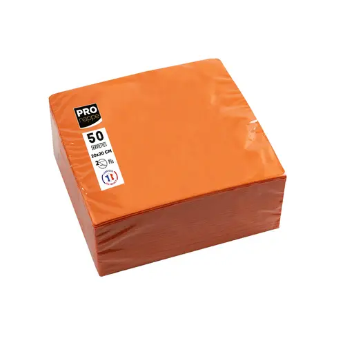 Pronappe 16x Pack 50 Cocktail-Servietten 2-lagig 20x20cm Orange SV622012I Pronappe 16x Pack 50 Cocktail-Servietten 2-lagig 20x20cm Orange SV622012I