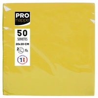 Pronappe 16x Pack 50 Cocktail-Servietten Tissue, 2-lagig 20x20cm Gelb SV622024I Pronappe 16x Pack 50 Cocktail-Servietten Tissue, 2-lagig 20x20cm Gelb SV622024I