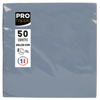 Pronappe 16x Pack 50 Cocktail-Servietten Tissue, 2-lagig 20x20cm Grau SV622030I Pronappe 16x Pack 50 Cocktail-Servietten Tissue, 2-lagig 20x20cm Grau SV622030I