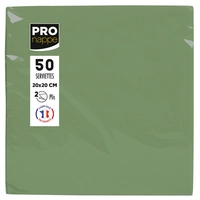 Pronappe 16x Pack 50 Cocktail-Servietten 2-lagig 20x20cm Olivgrün SV622057I Pronappe 16x Pack 50 Cocktail-Servietten 2-lagig 20x20cm Olivgrün SV622057I