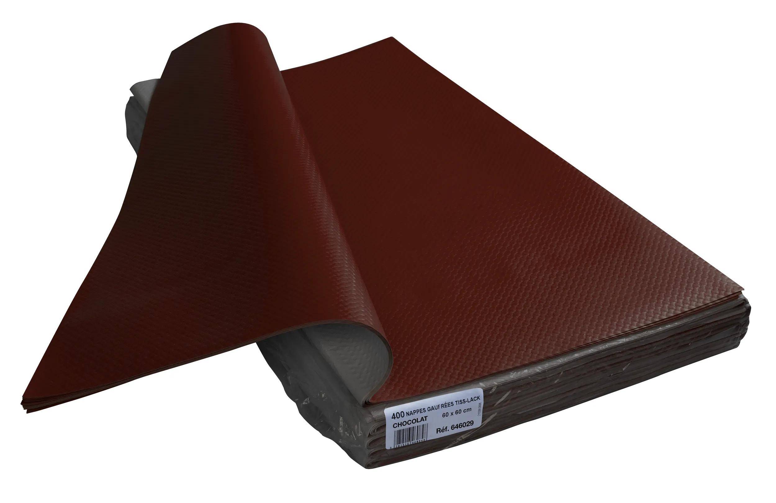 Pronappe Papiertischdecken, Pack 400 St 60x60cm Schokolade 646029I