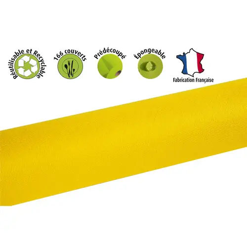 Pronappe Tischdecke auf Rolle, Spunbond, 1,20x50m Gelb R785024I Pronappe Tischdecke auf Rolle, Spunbond, 1,20x50m Gelb R785024I