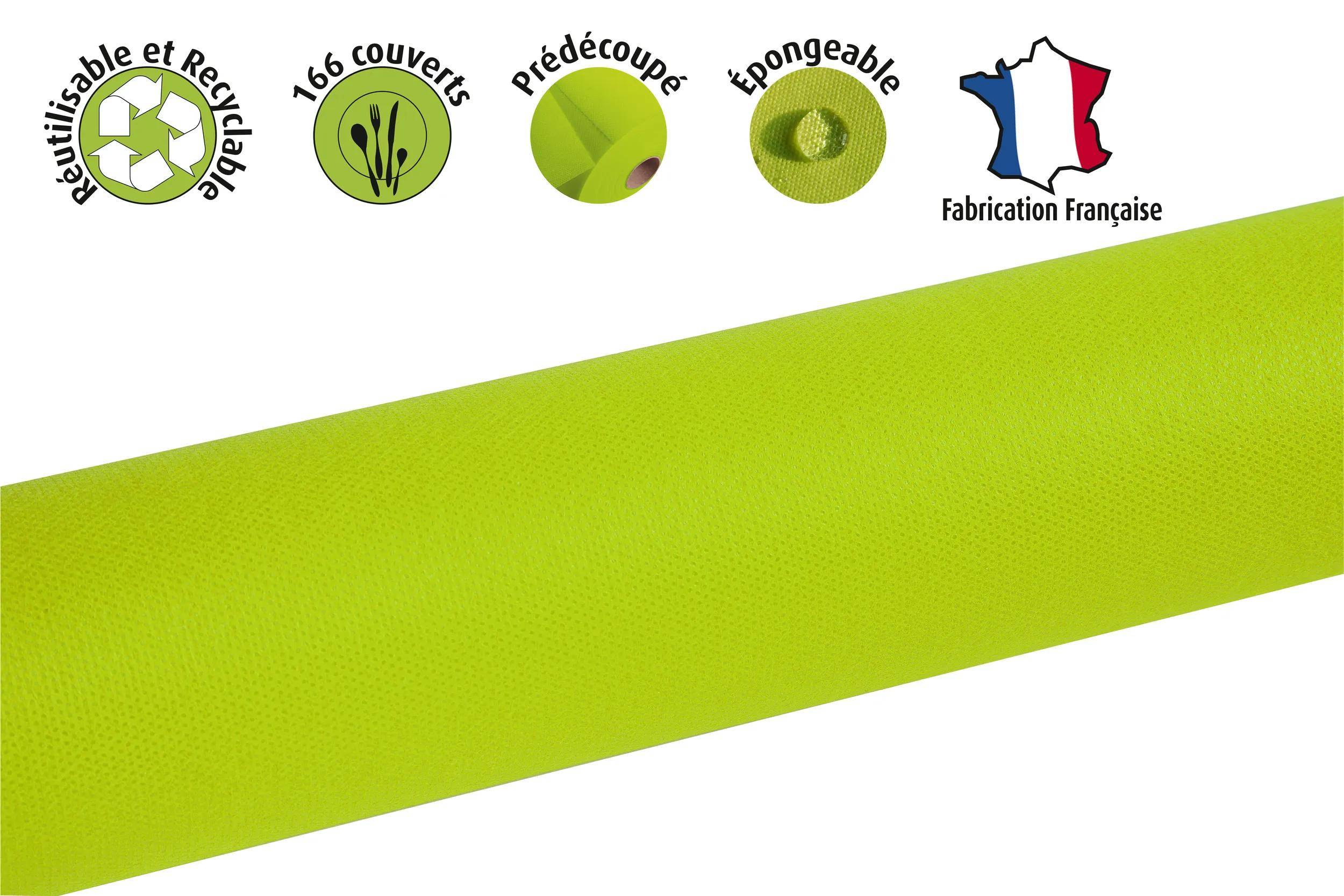 Pronappe Tischdecke auf Rolle, Spunbond, 1,20x50m Kiwigrün R785031I