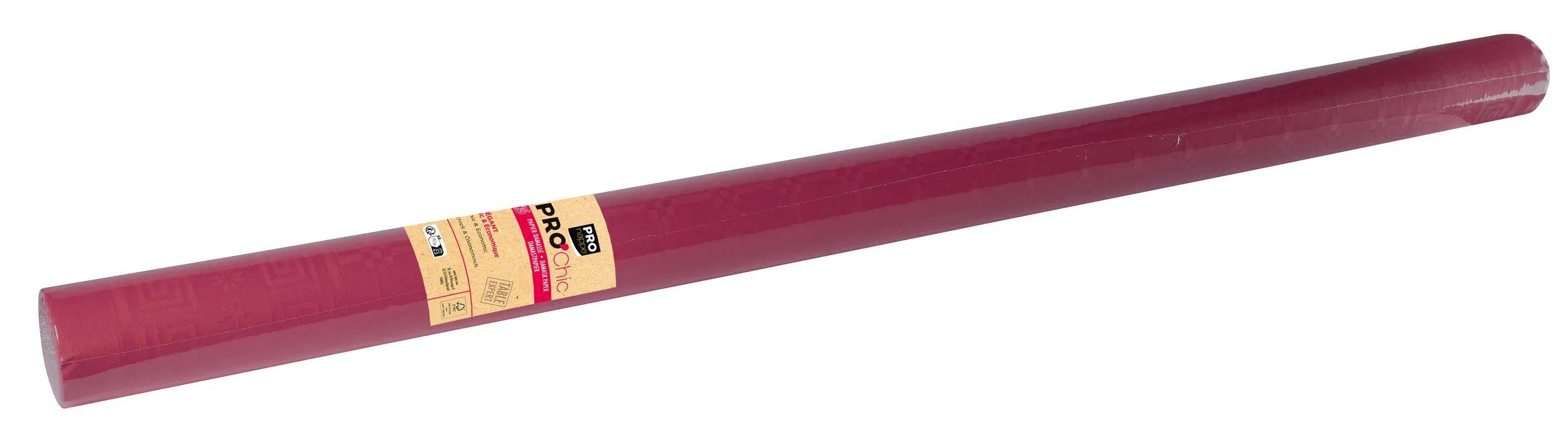 Pronappe 6x Papiertischdecke auf Rolle 1,18x25m Bordeauxrot R482522I