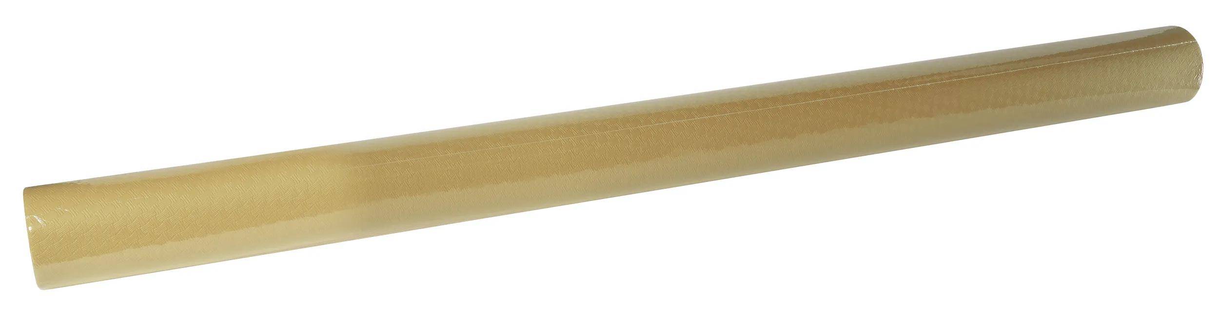 Eine Rolle gelbes Beige hitzebeständiger PTFE-Folie mit Sechskantmuster, verwendet für Bauwesen und Dekoration.