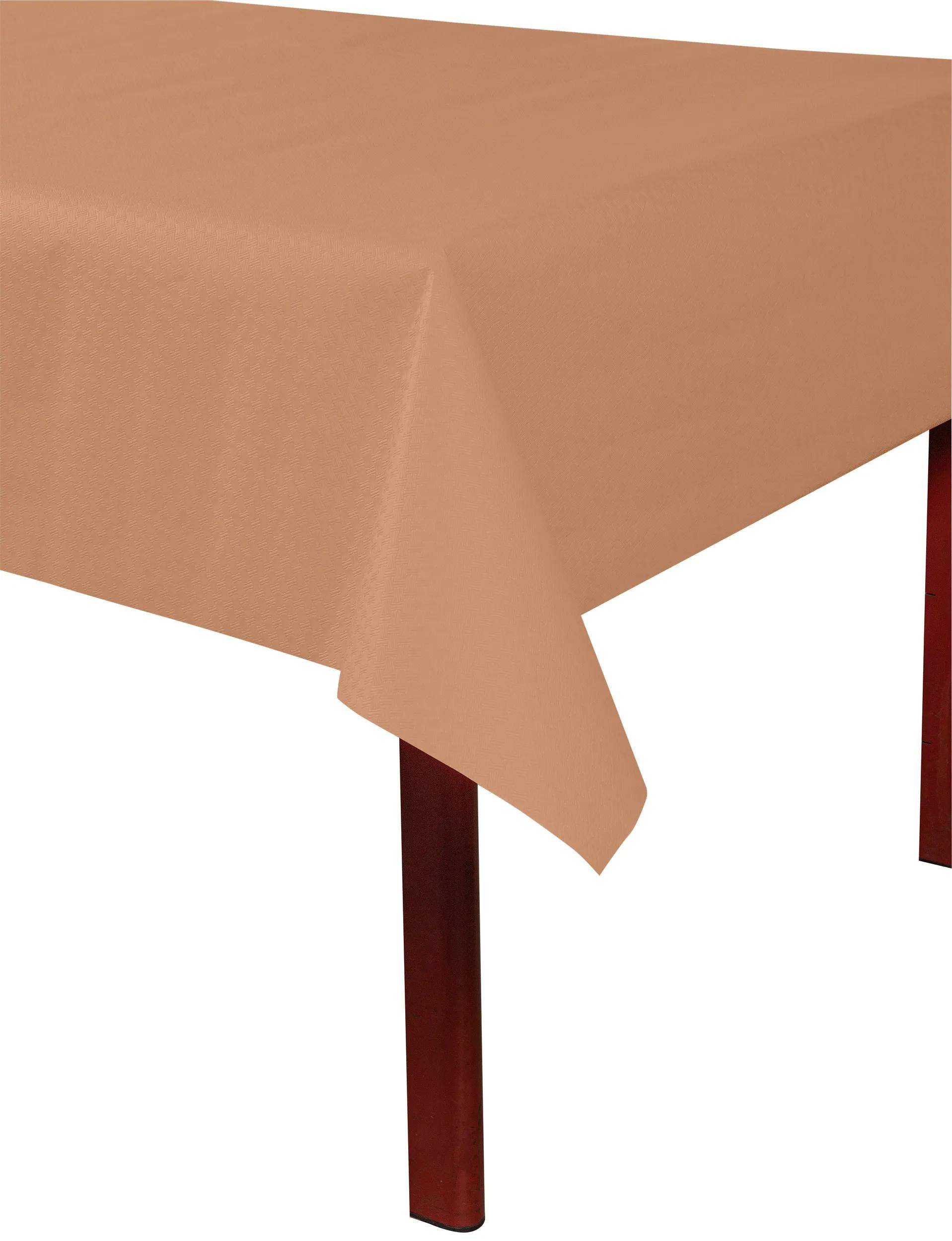 Pronappe 9x Tischdecke Rolle, Papier, Leineneffekt 1,18x20m Roségold R802080I