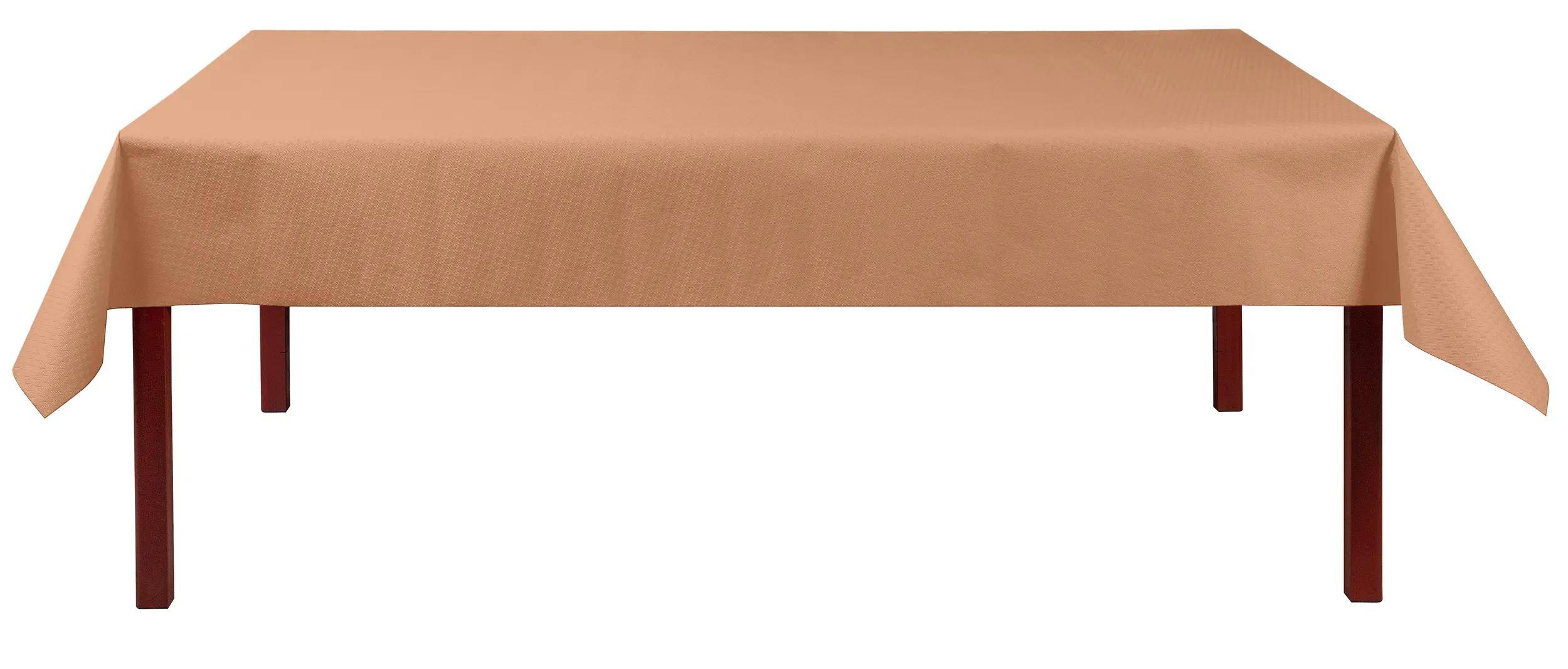 Ein einfaches, hellbraunes strukturiertes Stofftuch ausgebreitet. Keine zusätzlichen Elemente oder Muster sind sichtbar.
