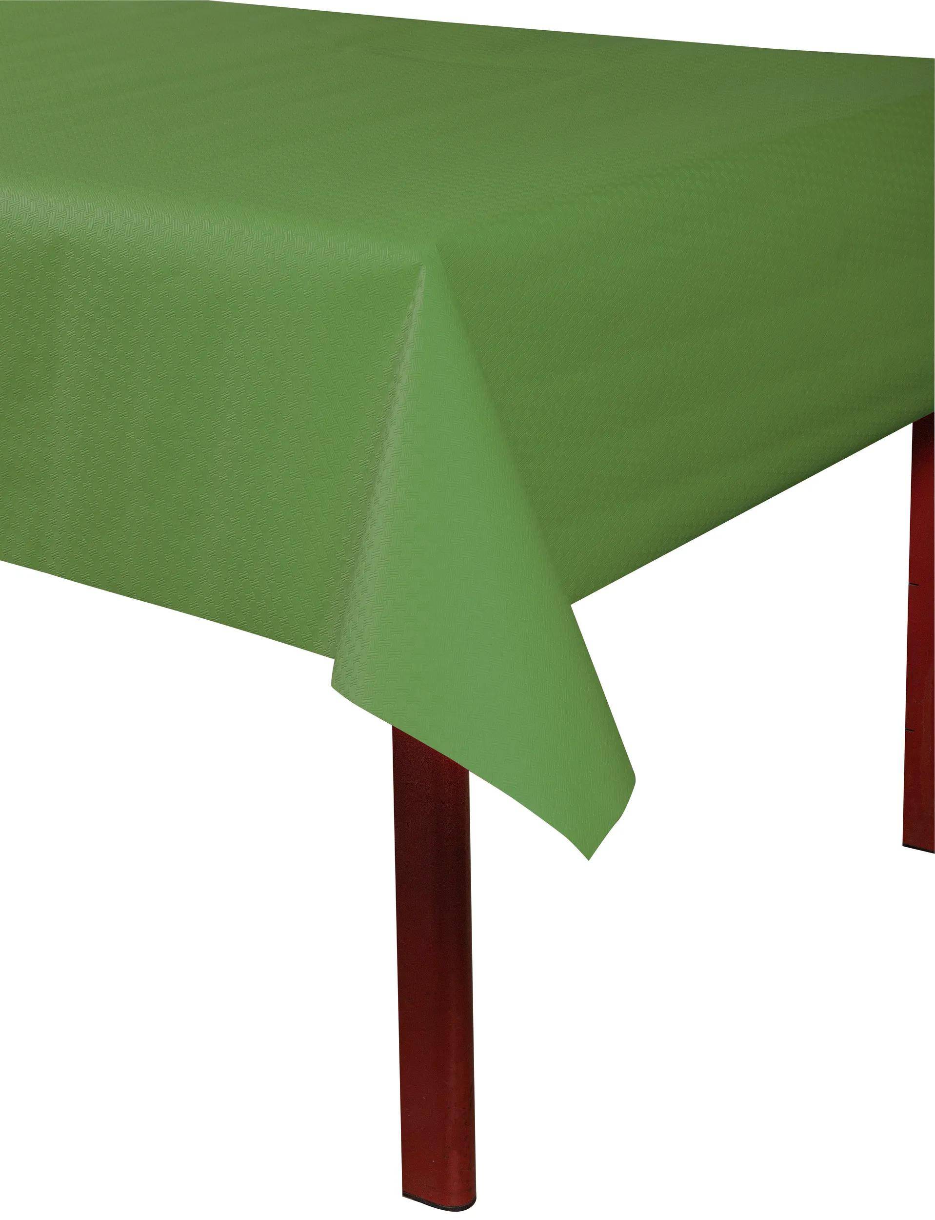 Pronappe 9x Tischdecke Rolle, Papier, Leineneffekt 1,18x20m Olivgrün R802090I