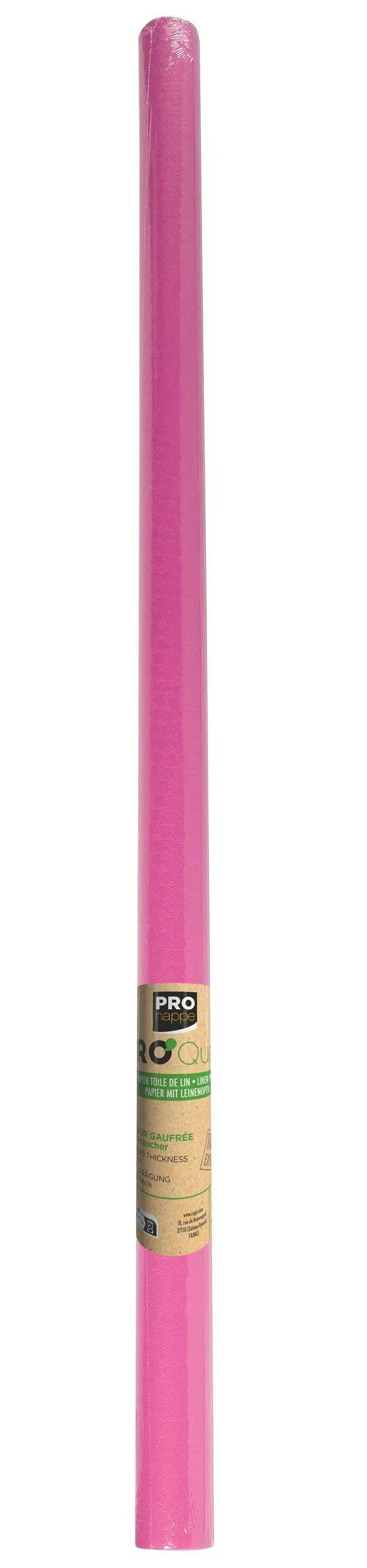 Pronappe 16x Tischdecke auf Rolle, Papier, Leineneffekt 1,18x6m Pink R800614I