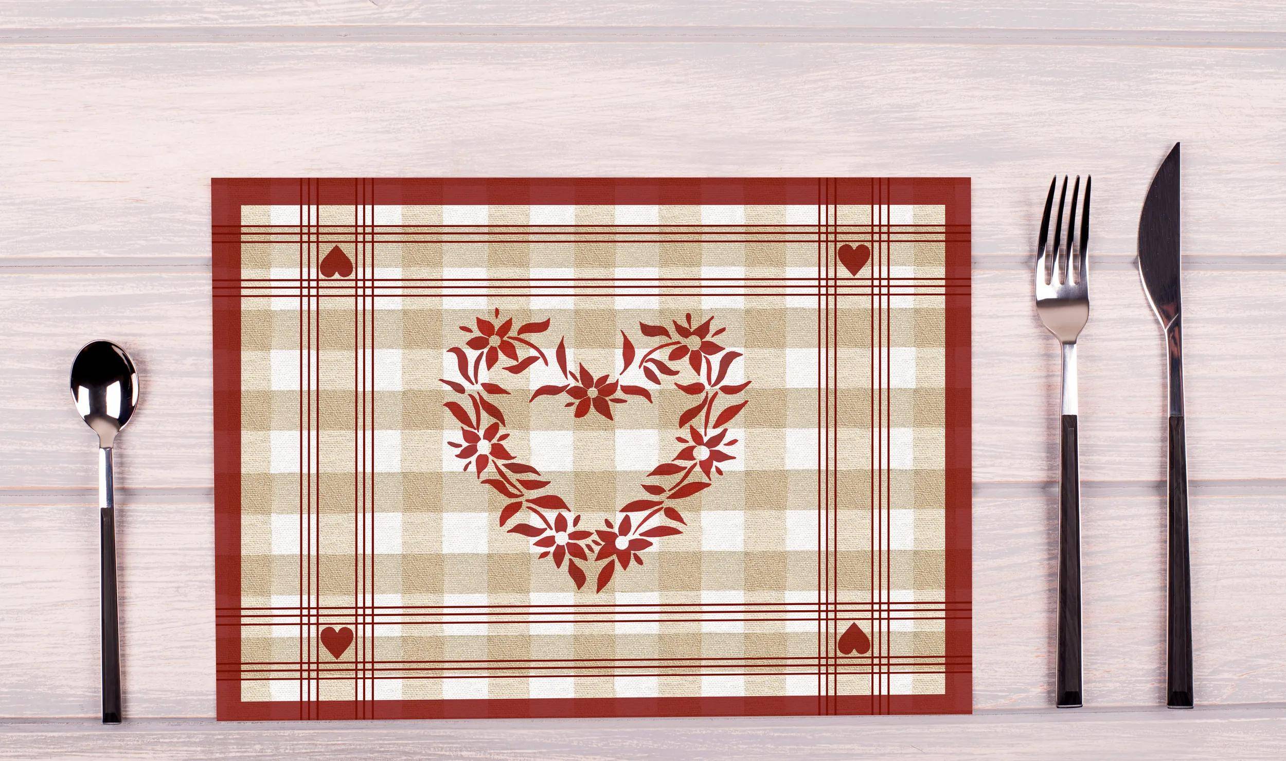 Pronappe Schachtel 400 Dekor-Tischsets, RC 80g, 30x40cm Edelweiß 334272I