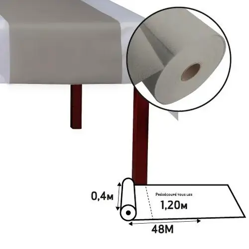 Pronappe 4x Tischläufer Tête-à-tête auf Rolle, Spunbond, 48x0,40m Grau R734830I Pronappe 4x Tischläufer Tête-à-tête auf Rolle, Spunbond, 48x0,40m Grau R734830I