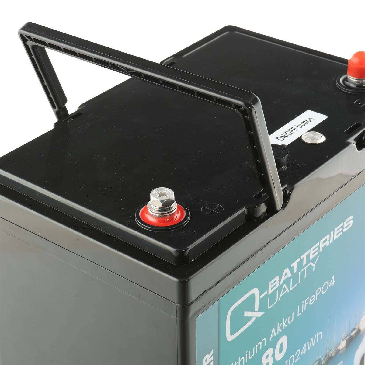 Q-Batteries 12-80 LiFePO4 Akku 12,8V 80Ah mit Bluetooth