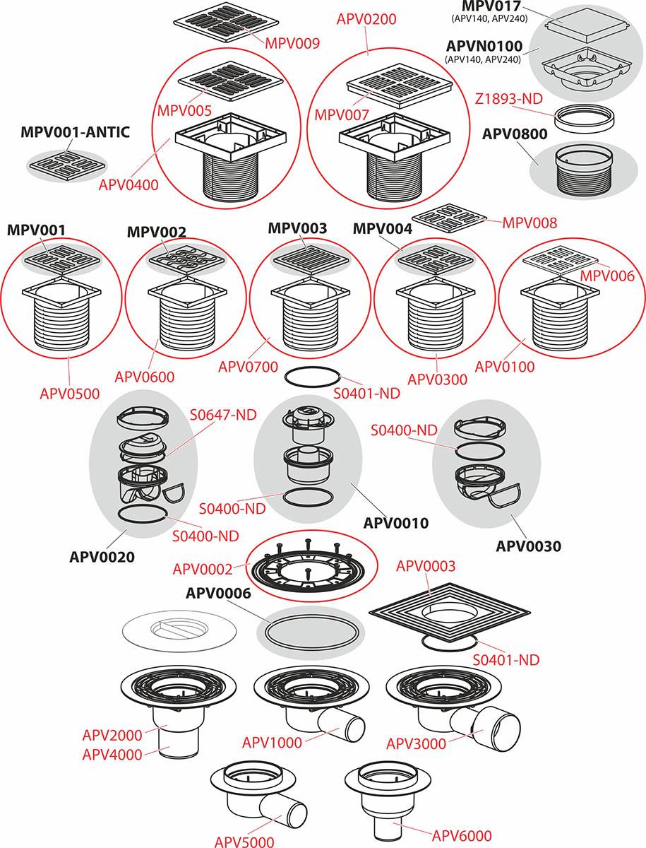 AlcaDrain Edelstahl-Bodenablauf 130×130 mm mit einem waagrechten Abgang, doppelseitiges Edelstahl-Rost, Geruchsverschluss mit Sperrwasser