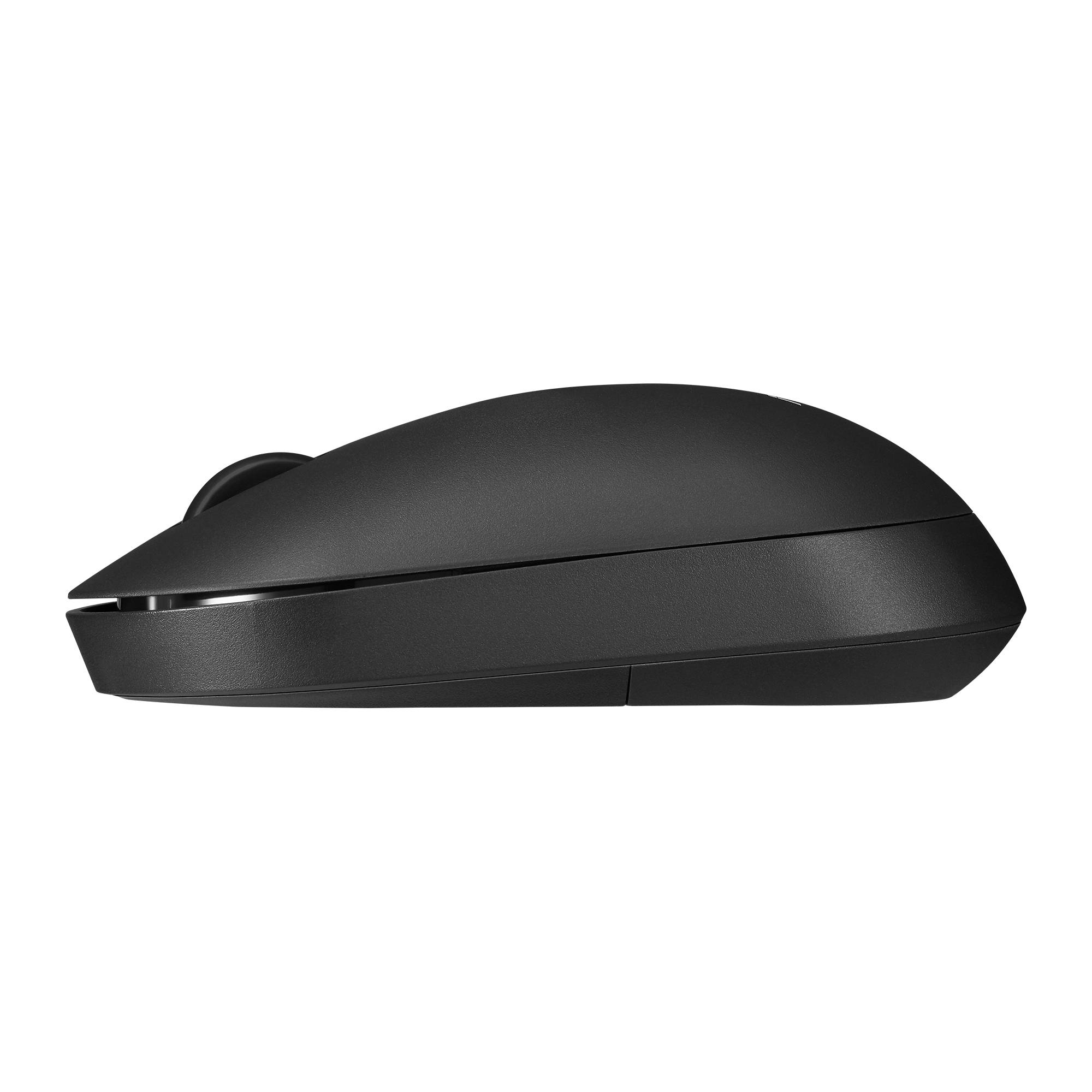 ASUS CW100, Volle Größe (100%), Kabellos, RF kabellos + USB, Optischer Schlüsselschalter, Schwarz, Maus enthalten