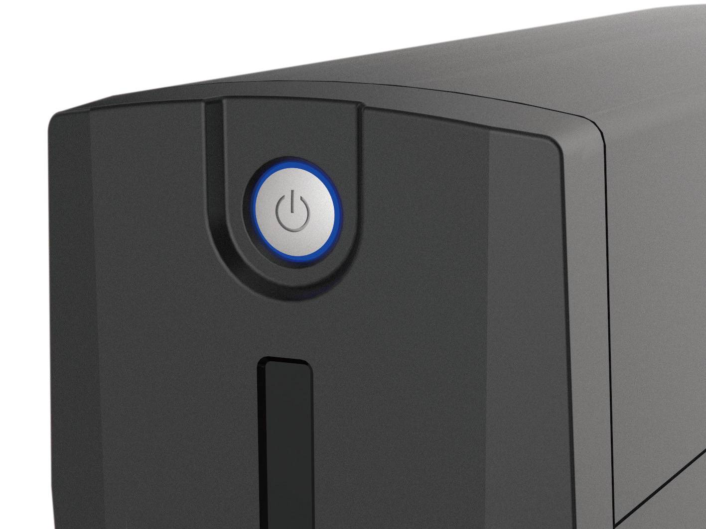 Conceptronic ZEUS01G 650VA 360W USV, 2x UK-Steckdosen, HID-USB, RJ45 Ein/Aus, mit AVR-Funktion, Line-Interaktiv, 0,65 kVA, 360 W, 220 V, 240 V, 220