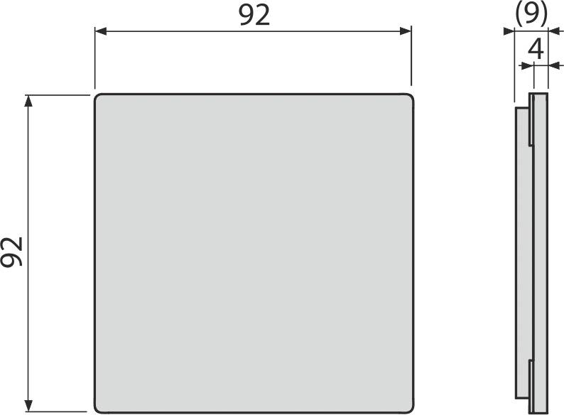 AlcaDrain Rost für Edelstahl Bodenablauf 92×92 mm Edelstahl-Matt