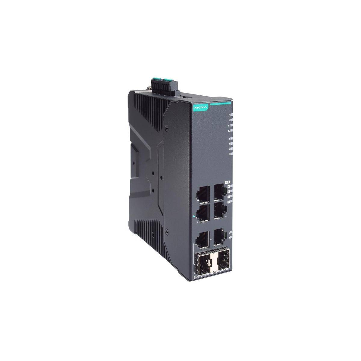 Kompakter industrieller Full-Gigabit-Smart-Ethernet-Switch mit 4 PoEPoE 101001000Bas