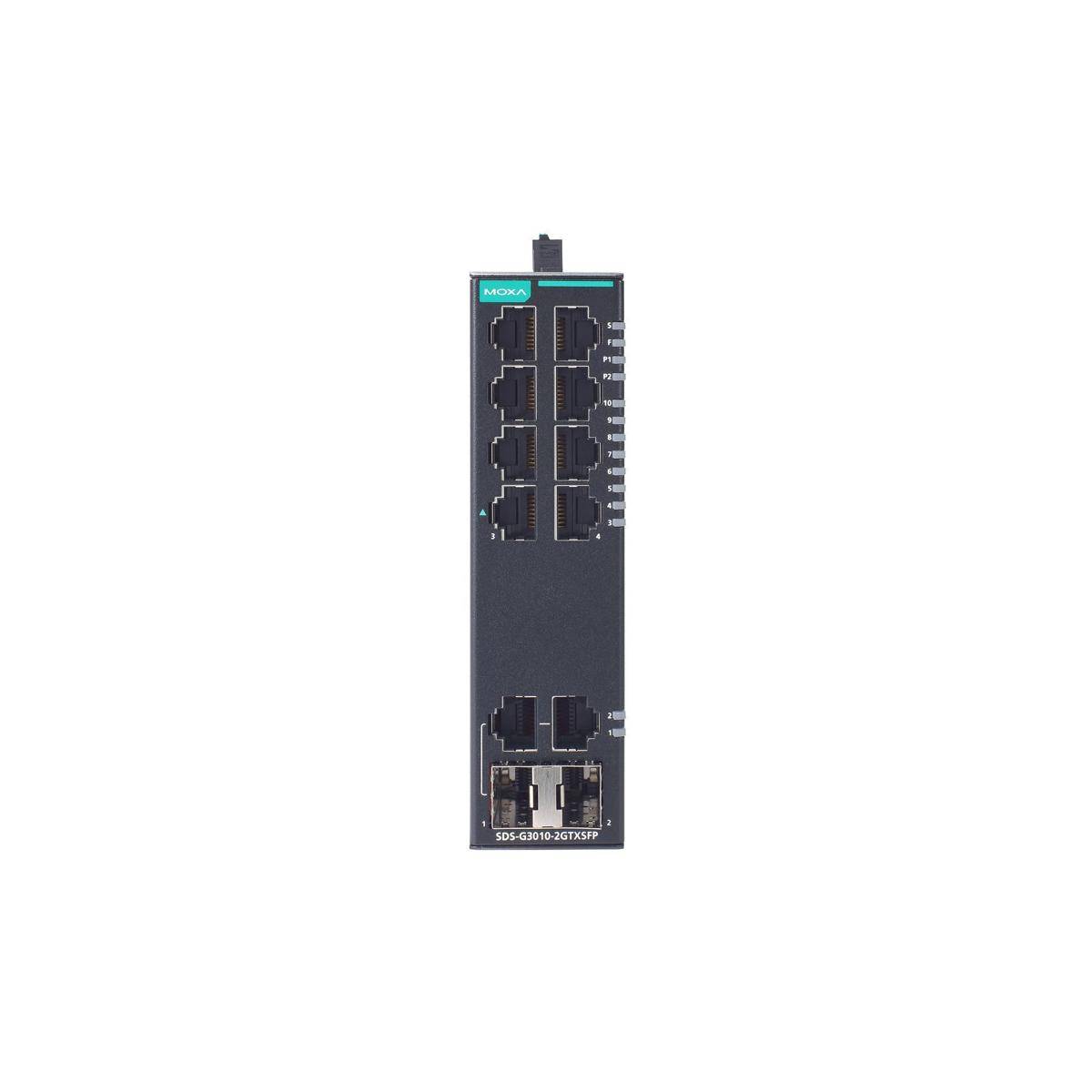 Kompakter industrieller Smart-Ethernet-Switch mit 8 101001000BaseT(X)-Ports, 2 10100