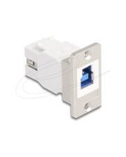 Delock Panel Mount USB 5 Gbps Typ-B Buchse zu Typ-A konisch