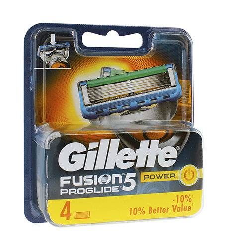 Gillette Fusion5 ProGlide Power 4er Rasierklingen