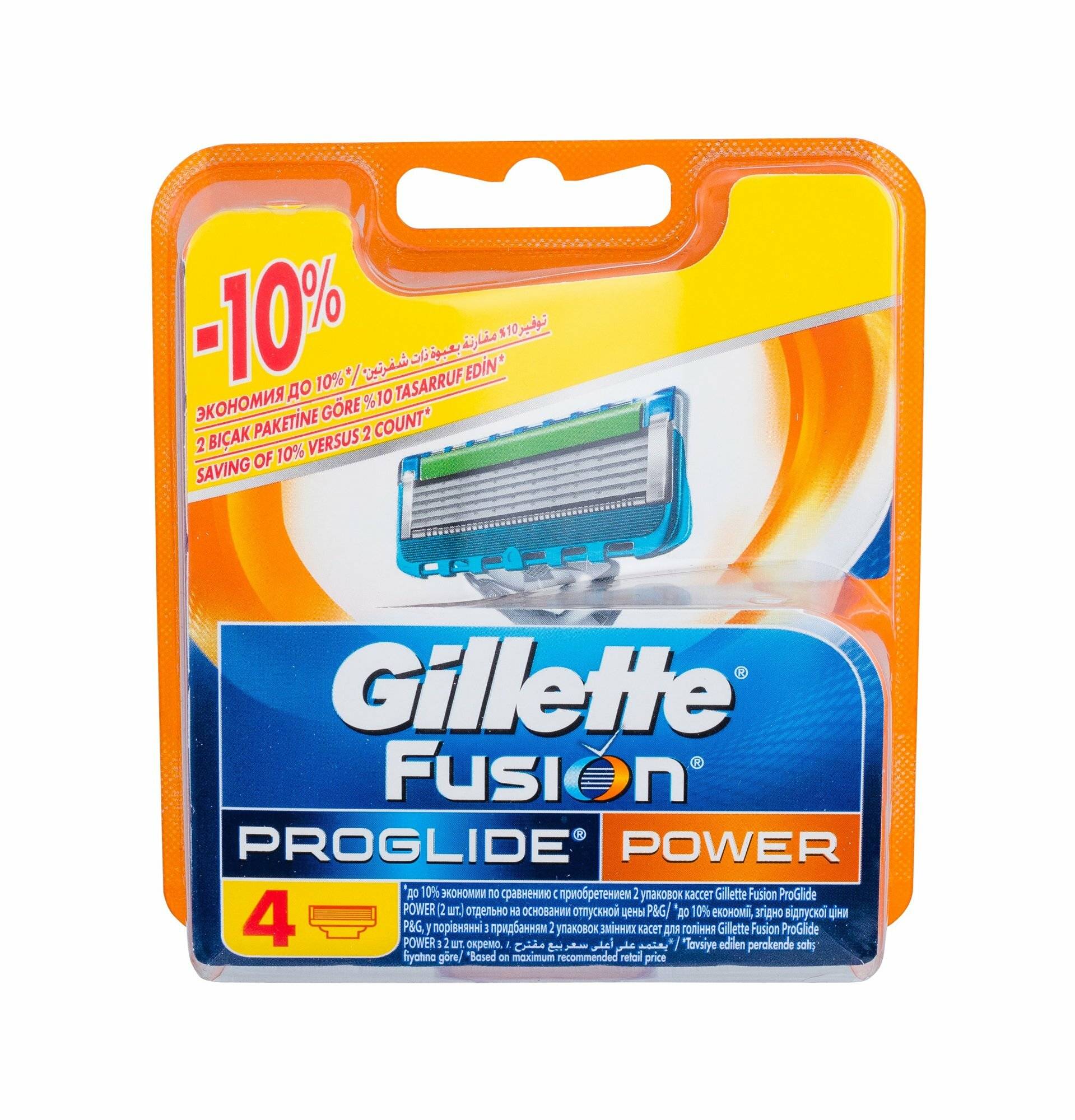 Gillette Fusion5 ProGlide Power 4er Rasierklingen
