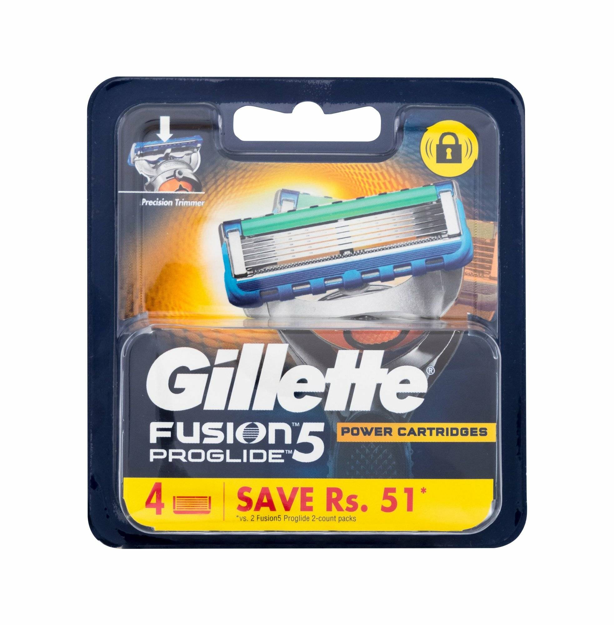 Gillette Fusion5 ProGlide Power 4er Rasierklingen