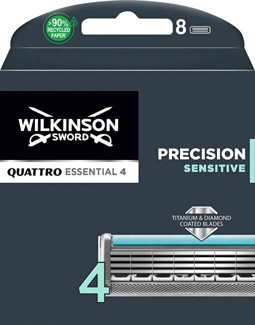 8 Wilkinson Quattro Titanium Sensitive Rasierklingen