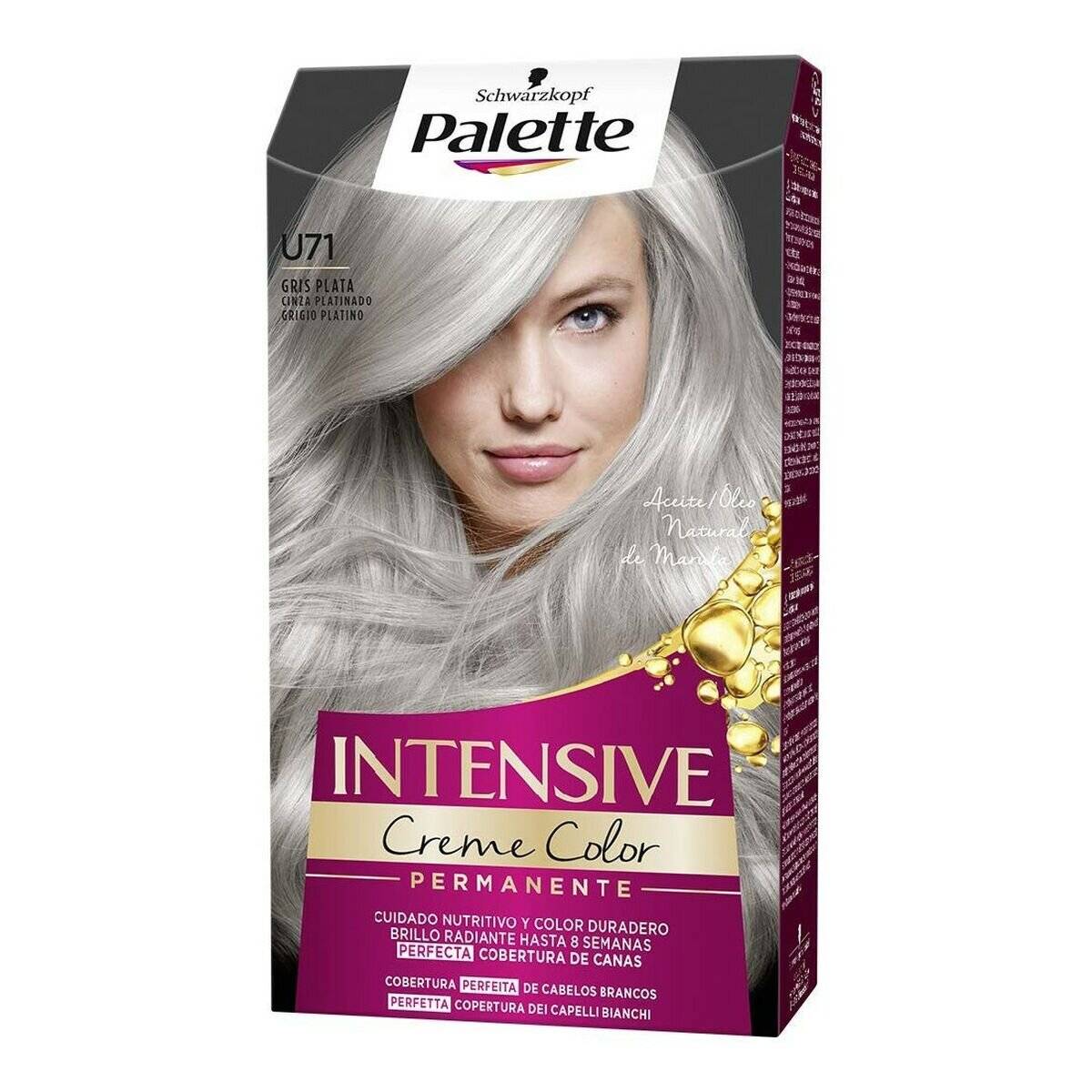 Schwarzkopf Palette Intensive Creme Color Tint U71 Grey Silver
