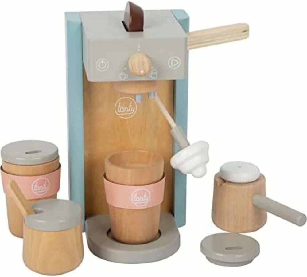 small foot 12247 Kaffeemaschinen-Set tasty aus Holz Rollenspielzeug