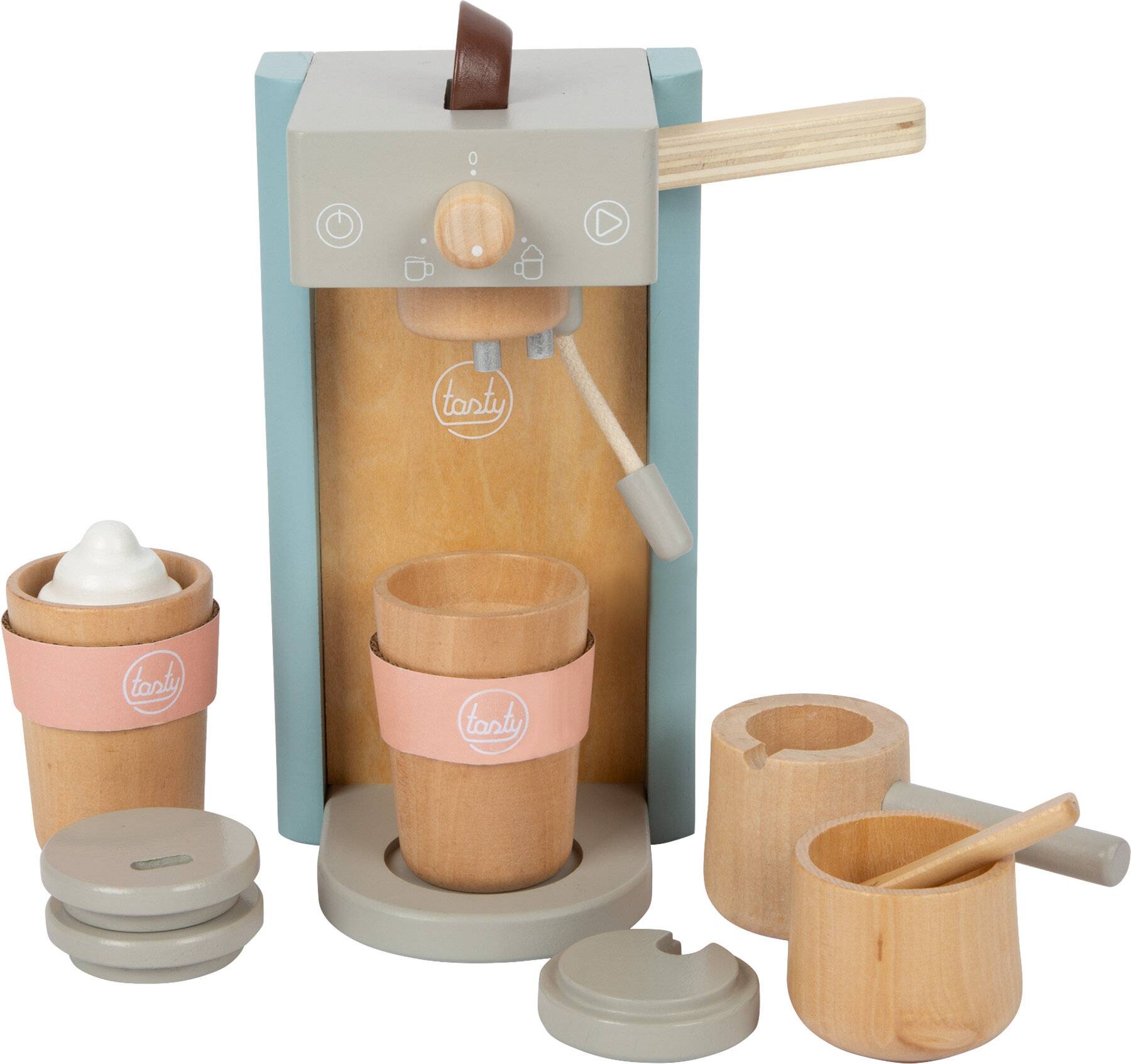 small foot 12247 Kaffeemaschinen-Set tasty aus Holz Rollenspielzeug