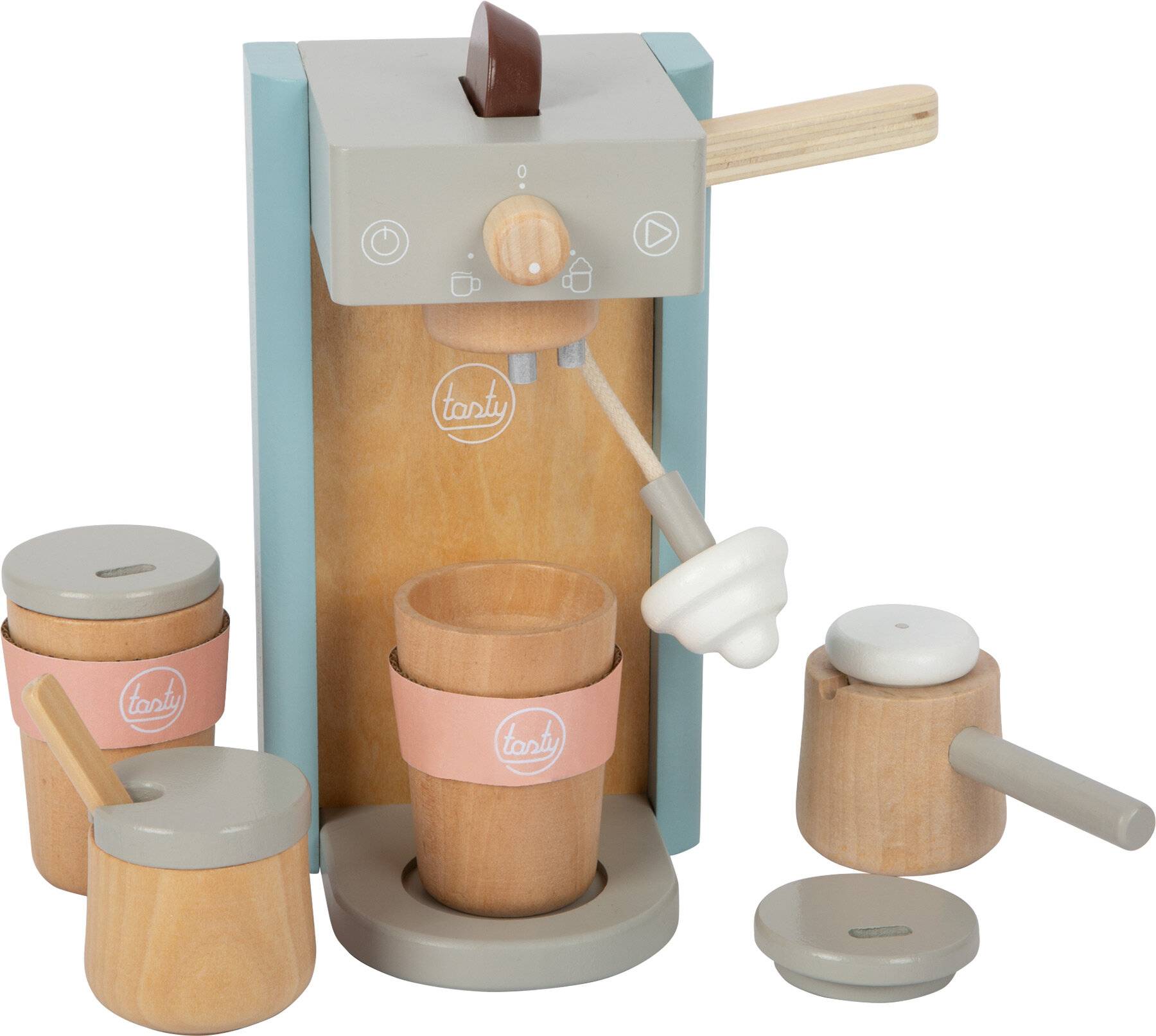 small foot 12247 Kaffeemaschinen-Set tasty aus Holz Rollenspielzeug