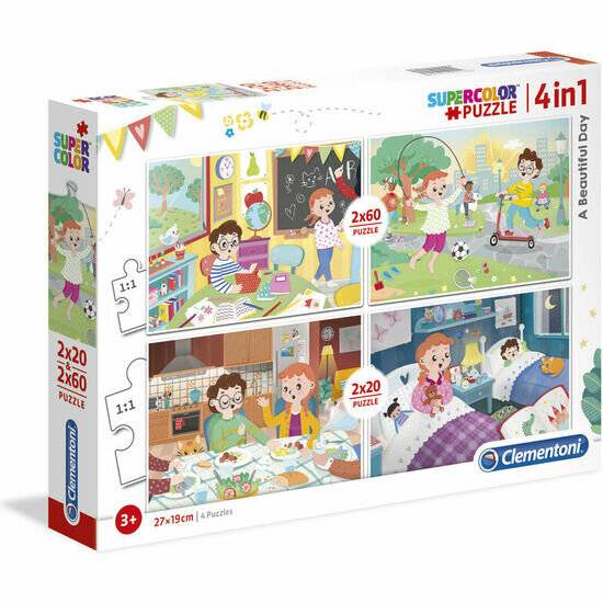 Clementoni 2X20+2X60Pcs Puzzle Beautiful Day 21306