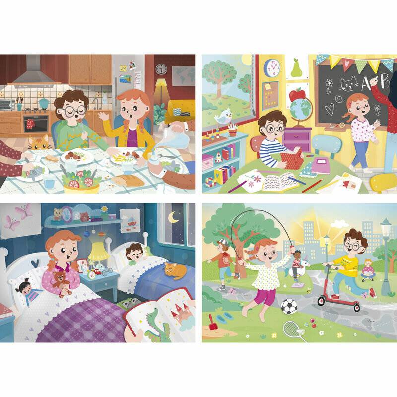 Clementoni 2X20+2X60Pcs Puzzle Beautiful Day 21306