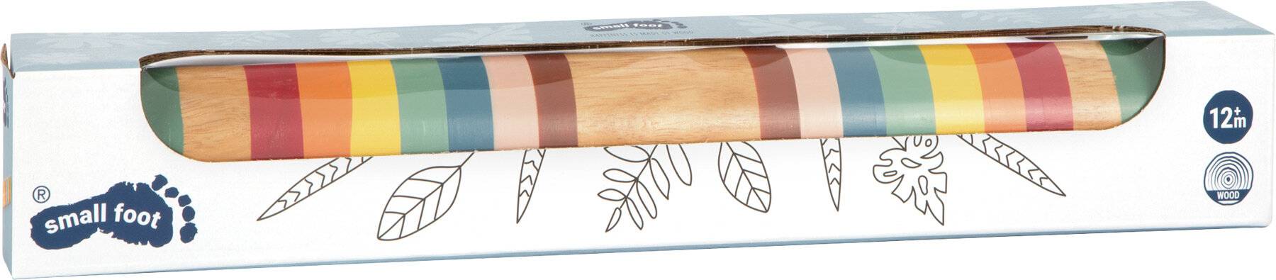 small foot Regenmacher Safari aus Holz, Rhythmusinstrument, Sinnesspielzeug und Rassel für Kinder ab 12 Monaten, 12319