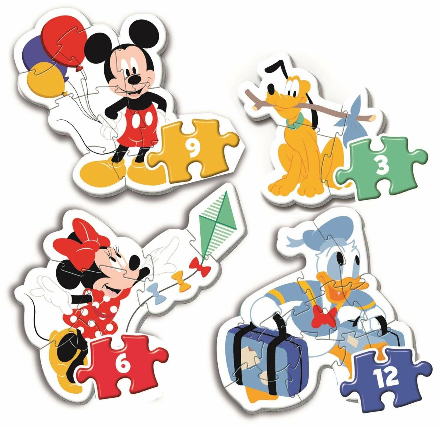 Disney Mickey My First Puzzle 3-6-9-12tlg.